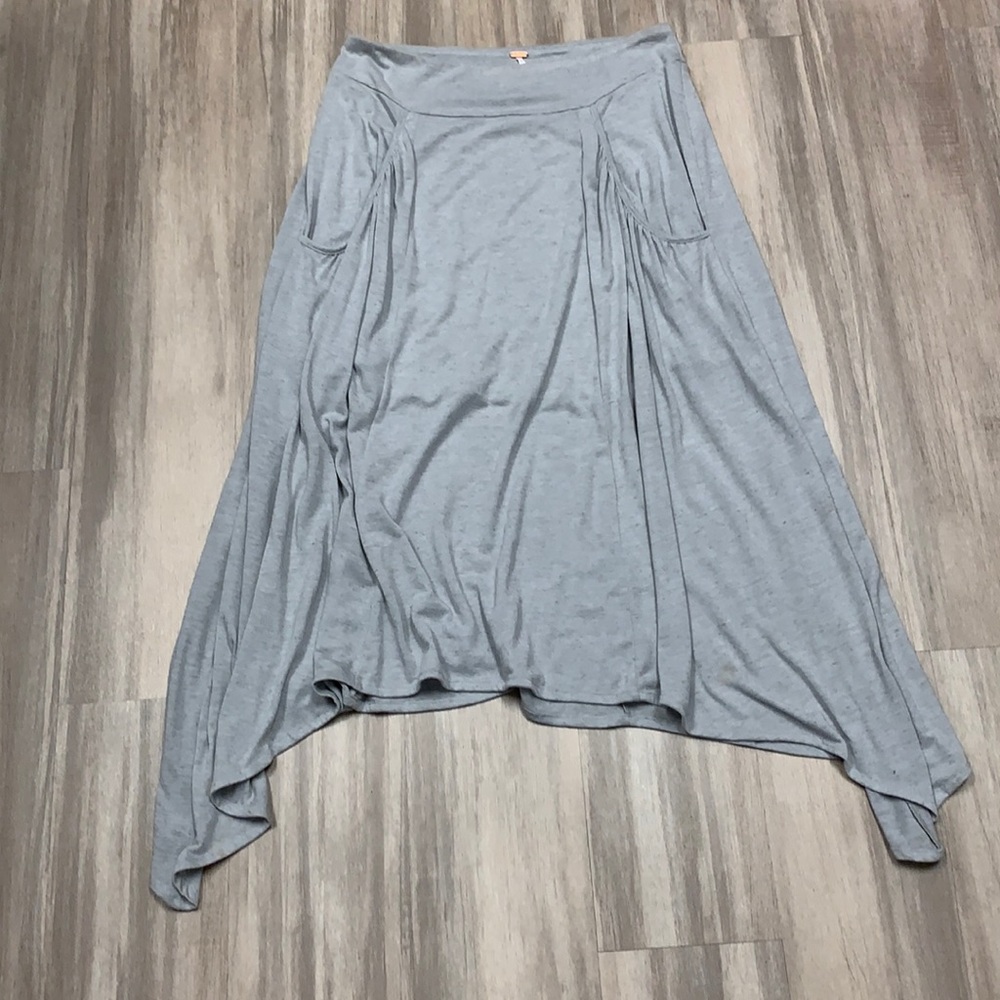 EUC FREE PEOPLE MIDI JERSEY SKIRT